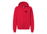 SweatRo Gildan Heavy Blend Youth UNLV Rebels Full Zip Hooded Sweatshirt